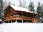 Beautiful log cabin for sale - 2 bedrooms on 3.4 acres - Brownville, Maine